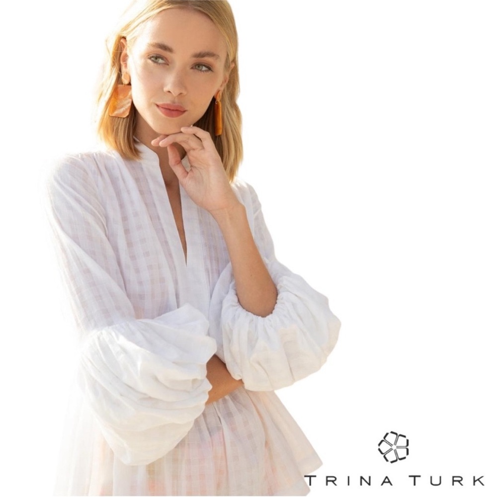 Trina Turk ‘Beloved’ Gingham Top